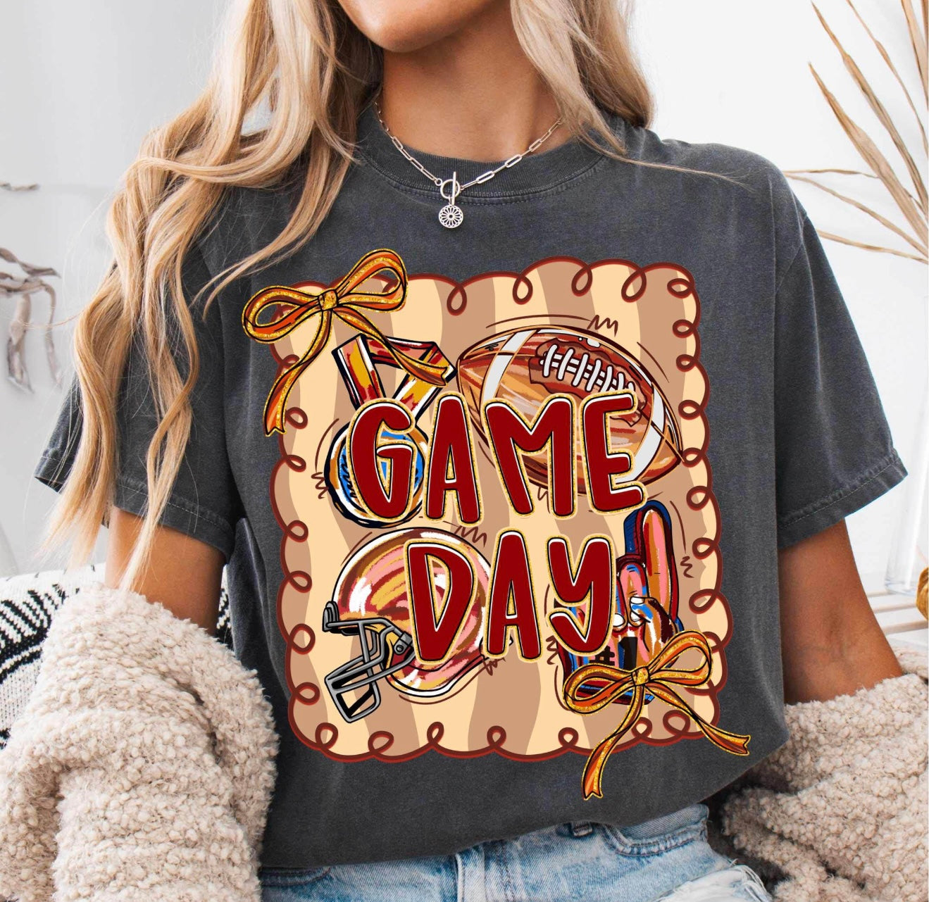 Ribbon Game Day Short Sleeve T-Shirt