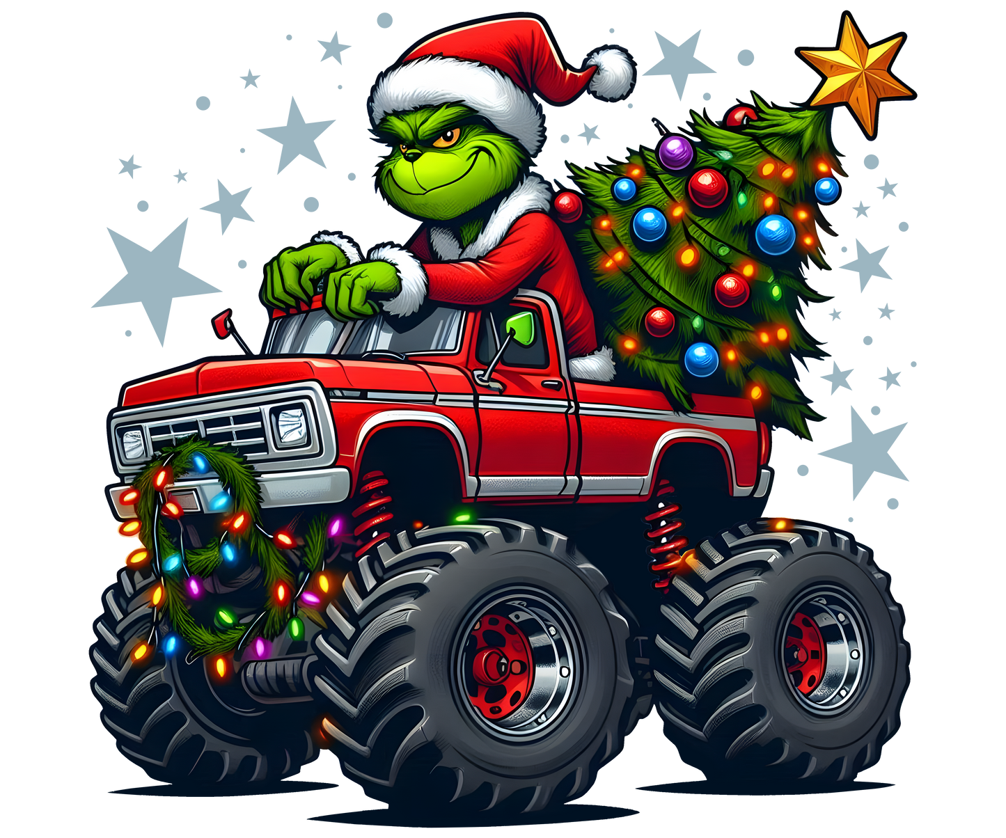 Trucking it with the Grinch Long Sleeve T-Shirt