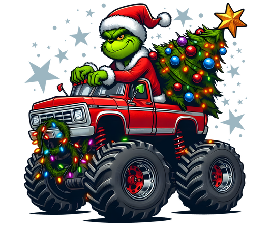 Trucking it with the Grinch Long Sleeve T-Shirt