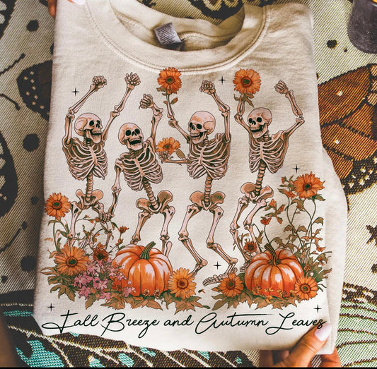 Fall Breeze and Autum Leaves Shirt Sleeve T-Shirt