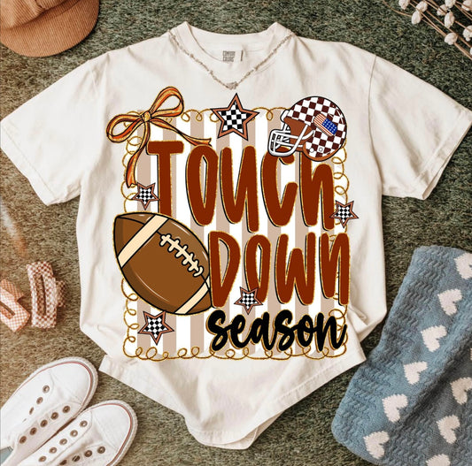 Retro TouchDOwn Season Long Sleeve T-Shirt