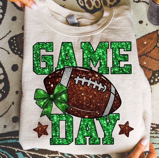 Game Day -Green Short Sleeve T-Shirt
